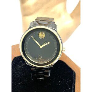 Movado Women's Watch 3600936 Bold Verso Swiss Quartz Gold Black Ceramic 38mm